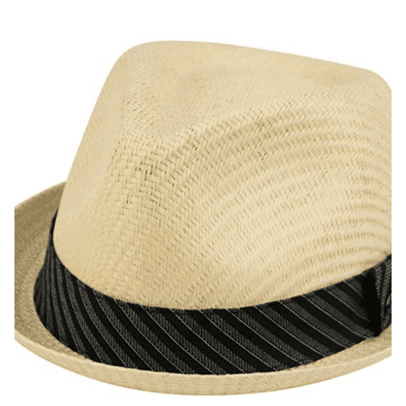 - Mens Fedora Straw Mesh Porkpie Stingy Brim Dress Trilby Cuban Style Cap w/ Band