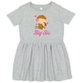 thumbnail image 3 of Inktastic Big Sis Monkeys Girls Toddler Dress, 3 of 5
