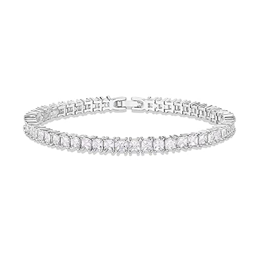 pavoi 14k gold plated cubic zirconia classic tennis bracelet