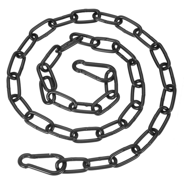 Kit de hardware para colgar silla de hamaca de fitness Uxcell, cadena colgante de alta resistencia, negro 3/16 x 20"