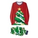 thumbnail image 5 of Pijamas navideños familiares a juego, conjunto de pijama con estampado de árbol de Navidad (camiseta y pantalón) para bebé/perro/perro/peluche)., 5 of 10