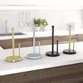 thumbnail image 3 of Gatco 13.5" Kitchen Countertop Weighted Base Paper Towel Holder Stand, Matte Black, 3 of 6