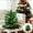 Green, variant on Cedar Mini Flocked Christmas Tree, PVC Small Tree For Holiday Tabletop Displays, Shelves, Or Mantels, Perfect Christmas Decoration To Add Festive Charm And Seasonal Cheer To Any Room