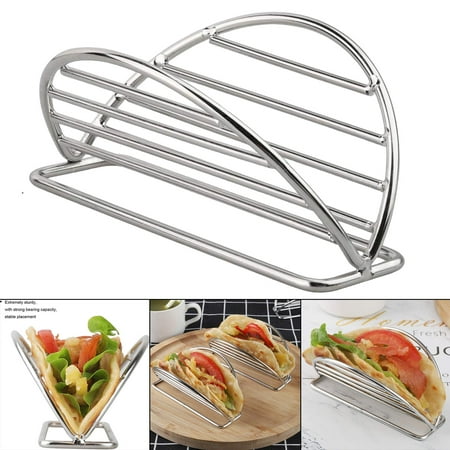 

Stainless Steel Taco Holder Bakeware Burritos Serve Tray Baking Tools