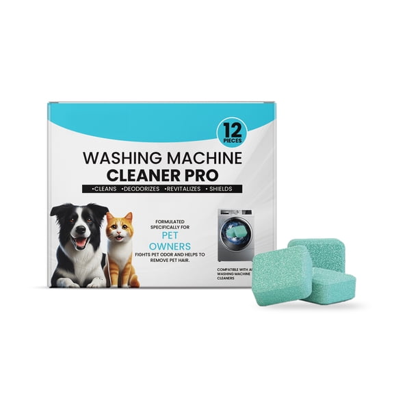 Alvantor Washing Machine Cleaner Tablets Descaler Deep Clean Deodorizer, 12tables