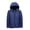 Navy, variant on Puntoco Women Coats Clearance,Men Solid Thicken Hooded Zipper Youthful Vitality Cotton-Padded Jacket Coats Blue 6(L)