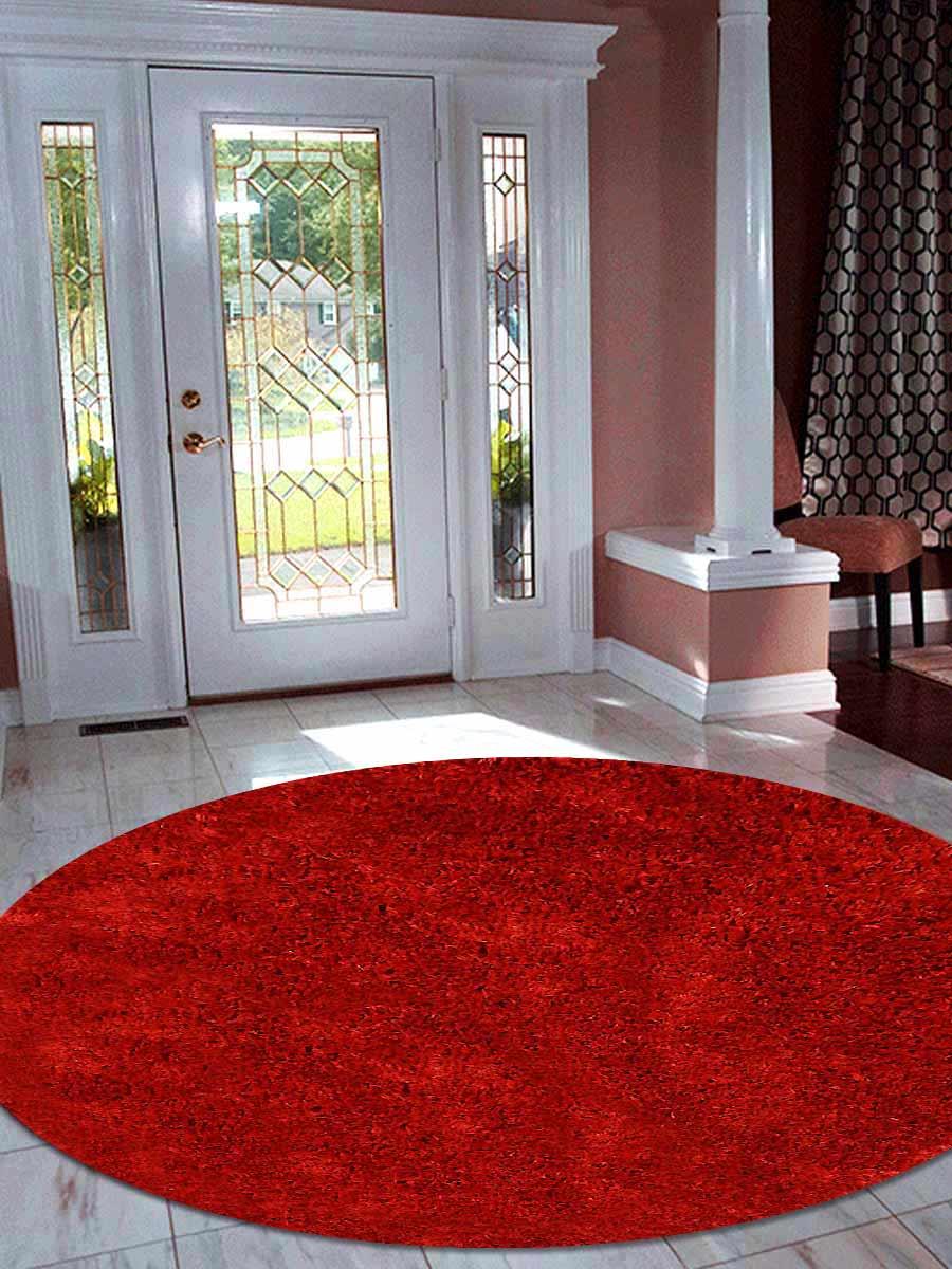 Rugsotic Carpets Hand Tufted Shag Polyester 10'x10' Round Area Rug