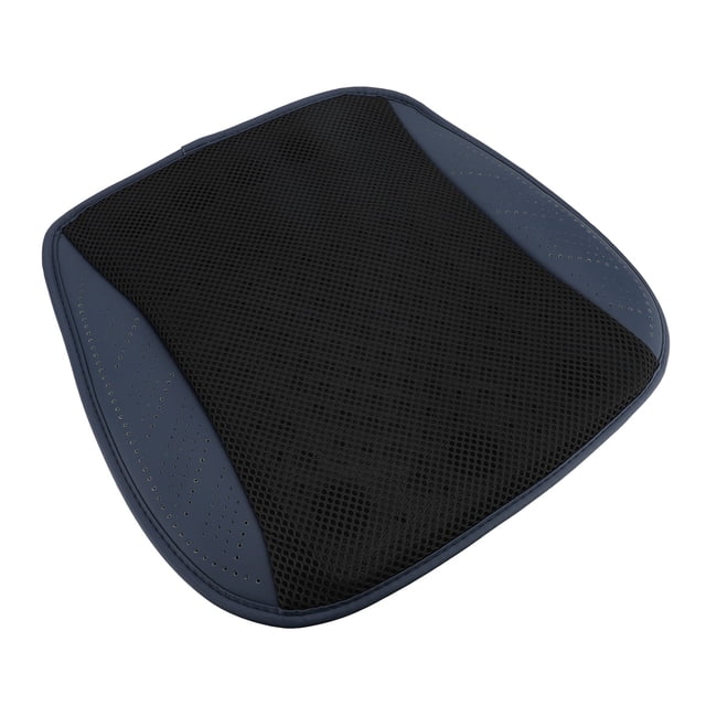 Coussin Rafraîchissant avec 5 Ventilateurs, Réglages de Vitesse Réglables à 3 Vitesses, Housse Lavable pour Voiture, Bureau, Maison en Maille Polyester, Noir, 43x43x3cm