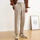 thumbnail image 2 of Pantalones de traje de cintura alta para hombre, pantalones cortos de 9 pulgadas, talla grande, pantalones de verano para hombre, ropa de primavera, ropa de trabajo de moda, pantalones de tela de lujo, 2 of 5