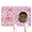 Floral a, variant on Floral and Leopard Small Dog Bowl Mat - Vintage-Inspired Pet Food Mat, Absorbent Multi-Layer Design