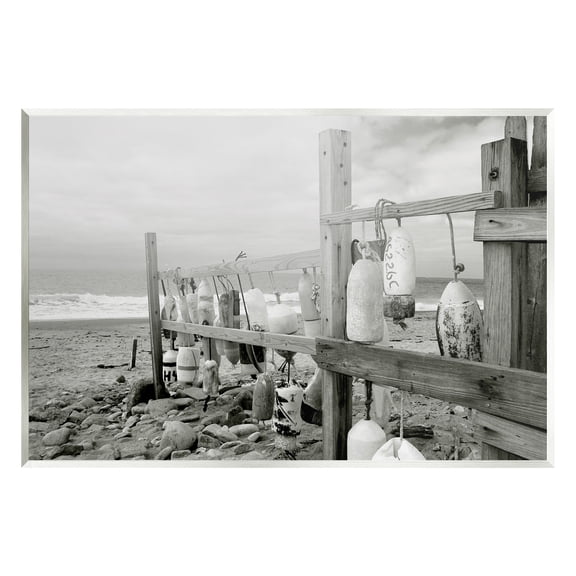Stupell Industries Nautical Buoys Landscape Landscape Photography Unframed Art Print Wall Art, 15 x 10