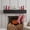 Embossed - Black, variant on 48'' Fireplace Mantel Fir Wood Wall-Mounted & Floating Shelf for Home Decor with Flat Surface