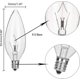 thumbnail image 2 of E12 LED Bulbs 15W 120V Clear Candle Light Bulbs, 10 Pack B10 Base Transparent Incandescent Bulbs for Ceiling Fans, Chandeliers, 2 of 5