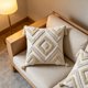 thumbnail image 5 of BohemianStyle Tufted Throw Pillow Cover 5 Colors Available Geometric DiamondPattern Cushion Cover With Tassels Ideal For Sofas Beds And Home Decor, 5 of 6