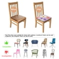 thumbnail image 5 of Pioneer Flower Seat Covers for Dining Room Chairs Set Of 4,Stretch Printed Washable Chair Seat Cover with Elastic Ties and Button,Removable Waterproof Couch Cushion Covers, 5 of 6
