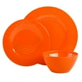 thumbnail image 3 of Gibson Home Brist Multicolor 12 Piece Melamine Dinnerware Set, 4 Assorted Colors, 3 of 7