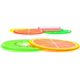 thumbnail image 4 of Posavasos de frutas, 7 uds. de 3,5 y quot; posavasos antideslizantes con aislamiento térmico, rebanada única colorida de silicona, taza de bebidas, estera compatible con bebidas para evitar muebles y Afortunado Sencillez, 4 of 5