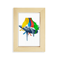 thumbnail image 1 of Painted Whale Swimng Sprinkles Desktop Display Photo Frame Picture Art Painting 5x7 inch, 1 of 3