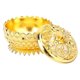 thumbnail image 2 of Zinc Alloy Home Decoration Lotus Incense Burner 7*5cm Joss Stick Holder(Gold), 2 of 4