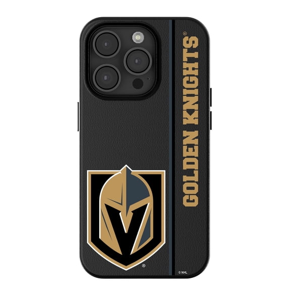 Keyscaper Black Vegas Golden Knights Sidebar Magnetic iPhone Case