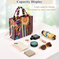 thumbnail image 5 of FORMRS Womens Corduroy Tote Bag Crossbody Shoulder Handbag with Pocket, Futuristic Sun, 5 of 7