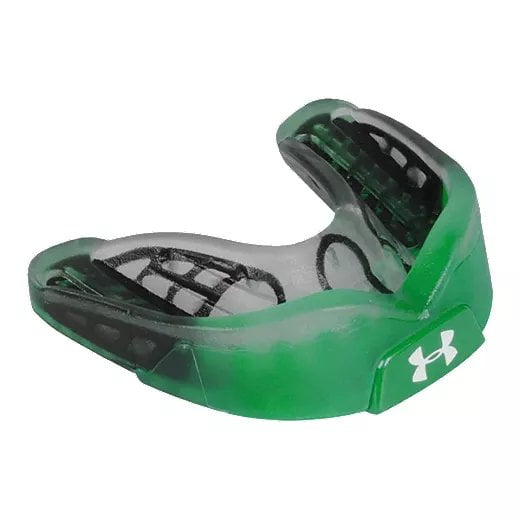 Under Armour Armourbite Upper Mouthguard Green Multi-Sport Adult Includes Strap  R-1-1000