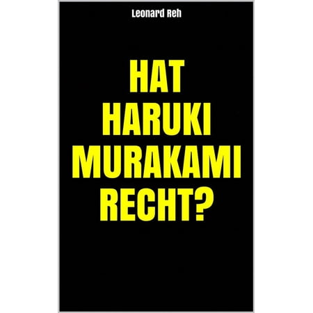 Hat Haruki Murakami recht? - eBook