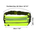 thumbnail image 2 of Unique Bargains 1 Pc Reflective with Zipper Running Waist Pack for Hiking Gym EVA Green, 2 of 4