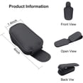 thumbnail image 2 of ZHUYING Sunglasses Holders for Car Visor, Magnetic Leather Glasses Eyeglass Clip for Car, Ticket Card Clip Sunglasses Mount, Car Visor Accessories Gadgets (2, Black), 2 of 8