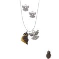 thumbnail image 2 of Delight Jewelry Resin Sitting Owl Silver tone Guardian Angel Charm Necklace and Stud Earrings, 2 of 4
