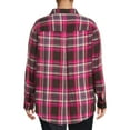 thumbnail image 3 of Terra & Sky Women's Plus Size Plaid Button-Down Shirt, 3 of 5