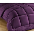 thumbnail image 4 of 1 Piece New Fluffy Pattern Comforter, 800 TC, 100% Egyptian Cotton, King/California King Size Plum Solid, 4 of 6