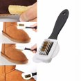 thumbnail image 3 of Paquete de dos: cepillo para gamuza de 4 lados, cepillo multifuncional para nobuk para limpieza de zapatos y botas, cepillo de cerdas de nailon de, 3 of 5