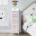 thumbnail image 3 of Sorbus Narrow Dresser Tower with 4 Drawers - Vertical Storage for Bedroom Pink, 3 of 6