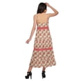 thumbnail image 3 of Moomaya Printed Long Maxi Dress For Women Sleeveless V-Neck Casual Flair Kurta, 3 of 6