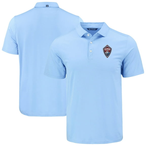 Men's Cutter & Buck Sky Blue Colorado Rapids Coastline Epic Comfort Eco Recycled Polo