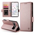 thumbnail image 2 of Designed for Google Pixel 7 Pro Wallet Case, with Card Slots Strong Magnetic Closure PU Leather Flip Fold Shockproof Kickstand Durable Purse Flip Case for Google Pixel 7 Pro - Rosegold, 2 of 7