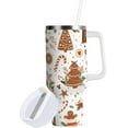 thumbnail image 2 of 30 oz Tumbler Christmas Gingerbread Houses Tree Cookies Candy Insulated Travel Mug Stainless Steel Vacuum with Handle and Straw Lid Coffee Cup Tea Water Bottles for Sports Work Car Travel Hot, 2 of 6