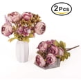 thumbnail image 3 of Ramo de peonías artificiales Vintage, flores de boda de seda, flores falsas, decoración para fiestas en casa y festivales Xemadio CZJJ-HQ21-8, 3 of 6