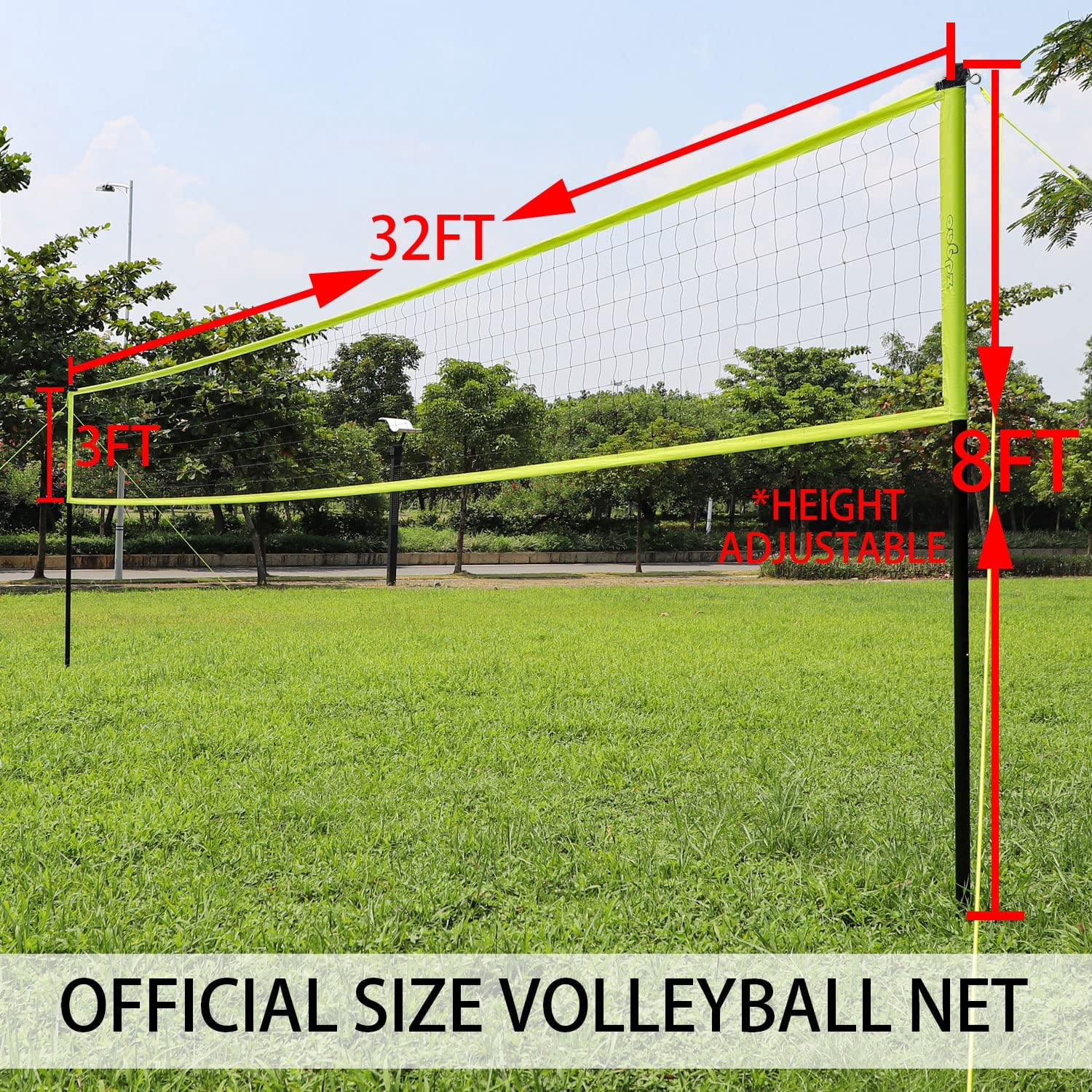 Zdgao Heavy Duty Volleyball Net Outdoor Set