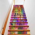 Musical Notes Stair Stickers Colorful Music Theme Staircase Sticker