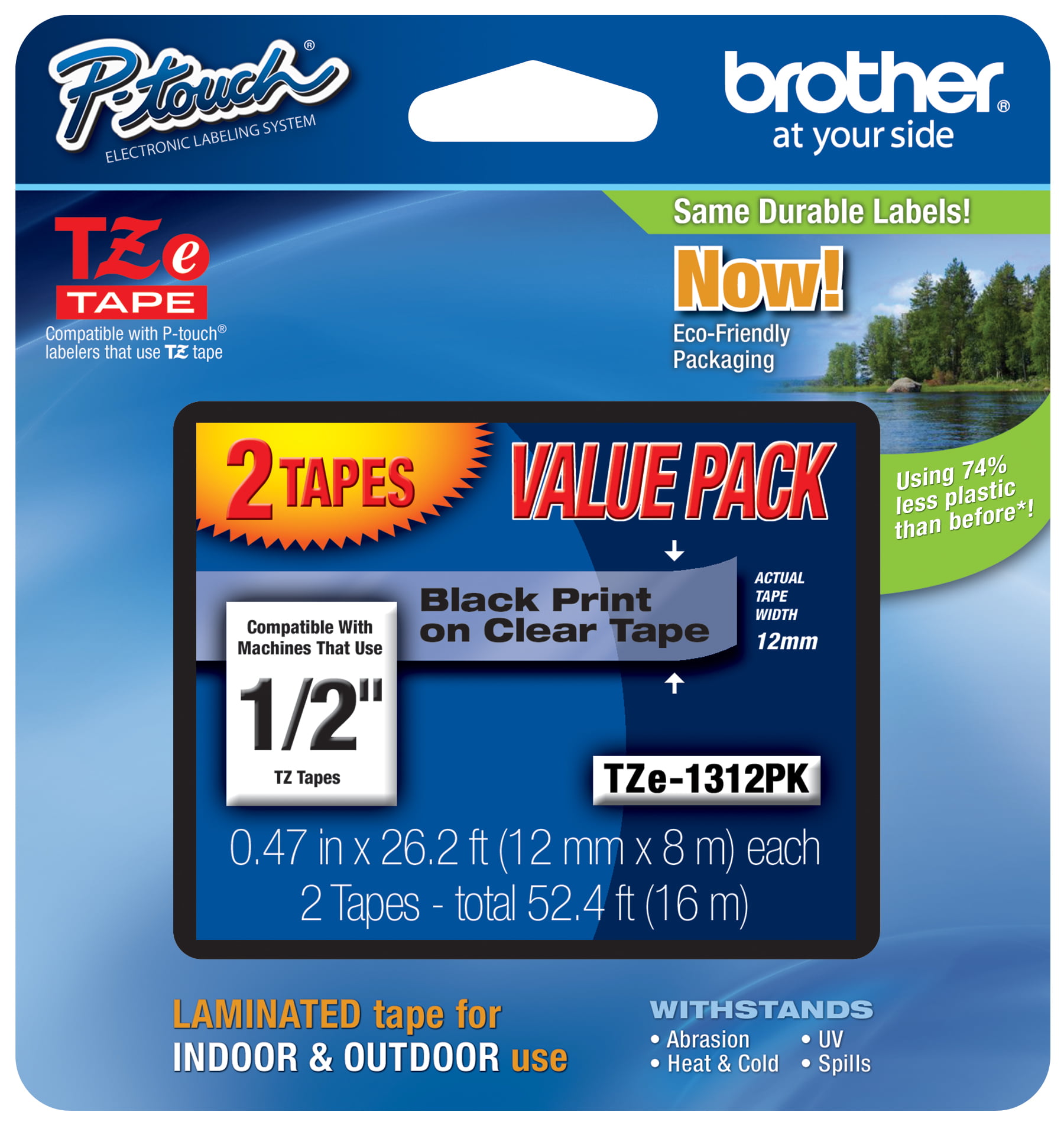 Brother PTD210 with TZe2312PK Tape