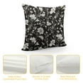 thumbnail image 4 of HOMICOZI Black and Whie Floral Pillow Covers Block Print Daisy Flower Decorative Throw Pillow Case Farmhouse Cushion Cover for Bedroom Sofa Living Room Couch Chair Office, 4 of 5