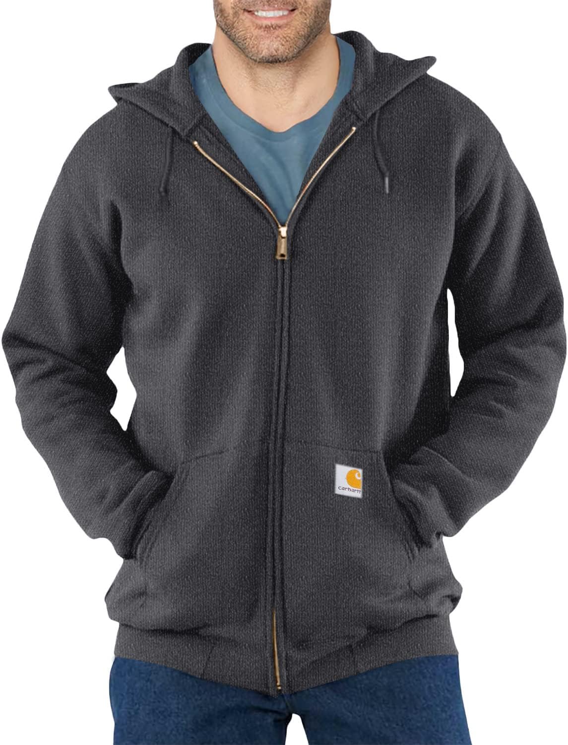 Carhartt Mens Midweight Hooded Zip Front Sweatshirt - Walmart.ca