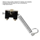thumbnail image 4 of Interruptor de luz de freno, conjunto de interruptor de luz de freno profesional universal de calidad de 12 V, compatible con la mayoría de los coches, OE 180008, 0-579-51 Unbranded QC27919, 4 of 7