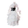 thumbnail image 1 of Bunblic Robe Longue Figurine Articulée 1/6 Femme Gothique Mode Accessoire Photo Poupée Tendance Accessoires de Costume Facile à Porter Robe de Soirée Blanche, 1 of 8