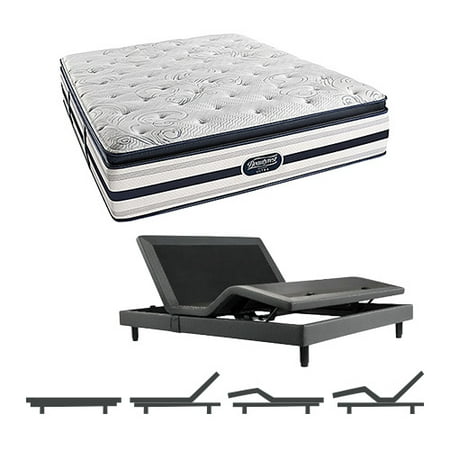 Fair Lawn Cal King Size Luxury Firm Pillow Top Mattress and Adjustable Base Simmons Beautyrest 