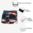 thumbnail image 4 of Fotbe American Flag Skull Men’s Total Support Pouch Boxer Briefs, X-Temp Cooling, Moisture-Wicking Underwear, Regular, Long-leg and Trunk-Small, 4 of 6