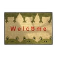 thumbnail image 1 of Tapis de Porte Extérieur Entrée Imprimé Polyester Antidérapant Résistant à la Saleté 24X16 Pouces pour Entrée Cuisine Salle de Bain, 1 of 7