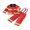 Red, variant on Kids Fireman for Boys Long Sleeve Jacket and Suspender Pants Firefighter Outfits Cosplay Halloween